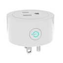 MoesGo Smart WiFi Power Dimmer Plug, 2.4 GHz WiFi Brightness Adjust Timer Socket for Dimmable CFL, LED and INC, Tuya Smart Life App Remote Control, Compatible with Alexa and Google Home, White (1 Pack)