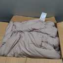 Love's cabin Seersucker Burlwood Full Comforter Set, 7-Piece All Season Lightweight Bed in a Bag Bedding Set with Comforter, Flat Sheet, Fitted Sheet, Pillowcases and Shams | Soft, Breathable, Lightweight (Full (82"X86"))