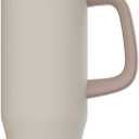 40oz Tumbler with Handle and Dust Proof Cap with Stainless Steel Water Bottle for Best Gifts to Friend,Mom,Her,Birthday,Valentine's Day (Gray)