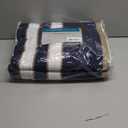 Comfort Spaces Quilt Set Trendy Casual Fun, Vibrant Color Design, Hypoallergenic All Season, Lightweight Coverlet Bedspread Cozy Kids Bedding & Sham Twin/Twin XL Verone White Blue Stripe 2 Piece