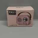 Retro Bluetooth Speaker,Wireless Vintage Speaker,Outdoors Wireless Portable Bluetooth Speakers Supports TWS Pairing/U-Disk/TF Card/AUX for Home,Travel,Outdoor (Pink)