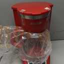 BLACK+DECKER 12-Cup Digital Coffee Maker, Programmable, Washable Basket Filter, Sneak-A-Cup, Auto Brew, Water Window, Keep Hot Plate, Red