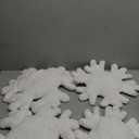 Huwena 4 Pcs Winter Snowflake Pillows Decorative Winter Snowflake Throw Pillows White Pillow Plush Cute Pillow for Couch Sofa Bed Decoration (11.81 Inch,15.75 Inch)