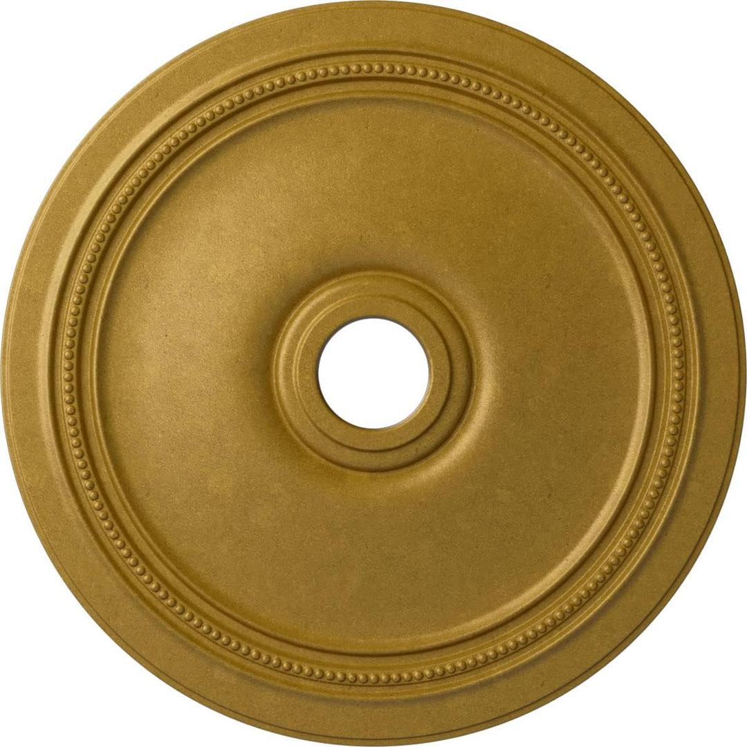 Ekena Millwork CM24DIPGS Diane Ceiling Medallion, 24"OD x 3 5/8"ID x 1 1/4"P (Fits Canopies up to 6 1/4"), Hand-Painted Pharaohs Gold