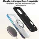 Lumen for iPhone 15 Case, Compatible with Magsafe, Green Lotus Glass Gold
