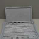 Pee Pad Holder, Indoor Dog Potty for Dogs, Puppy Pad Holder, Puppy Potty Training Tray with Splash Wall & Center Post, 20.1"15.4"