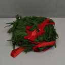 6 Pack 11 Inch Mini Christmas Wreath Small Christmas Kitchen Cabinet Wreaths with Red Velvet Bow Artificial Norfolk Pine Wreath Outdoor Christmas Wreaths for Windows Door Chairs Wall Stairs Home Decor