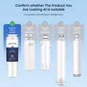GLACIER FRESH UKF8001 Compatible with Whirlpool Refrigerator Water Filter 4, EDR4RXD1, EveryDrop Filter 4, 4396395, Maytag UKF8001, UKF8001AXX, WHR4RXD1, KAD4RXD1, 46-9006, Puriclean II, Pack of 3