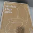 Jool Baby Quick Flip Toilet Seat with Built-in Potty & Splash Guard for Toddler Training, Slow Close (Elongated)