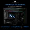 Thermalrlght Trofeo Vision 360 ARGB Black CPU Aio Cooler,CPU Water Cooling System,6.86inch IPS Long Screen with 1280x480 Resolution,for AM4/AM5,LGA1851/1700,Magnetic Screen is not Limited
