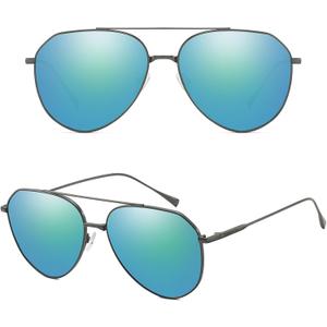 GMKATEYE Fashion Oversized Aviator Sunglasses for Women & Men, UV 400 Protection Ultra Lightweight Metal Pilot Sun Glasses