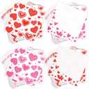 Fancy Land Valentines Napkins 100 Pcs Disposable Heart Napkins Wedding Anniversary Paper Dinner Napkins 2 Ply Valentine Napkin Party Supplies