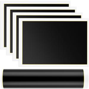 Pndeyo 4 Sheets Laser Engraving Paper, 15.35in x 10.63in Laser Marking Paper, Laser Engraving Marking Paper for Ceramics Crystal Plexiglass Glass Plastic- Black