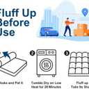 COONP California King Mattress Topper, Extra Thick Pillowtop, Cooling Plush Mattress Pad Cover Cotton Top Bed Topper Protector with 8-21 Inch Deep Pocket (White)