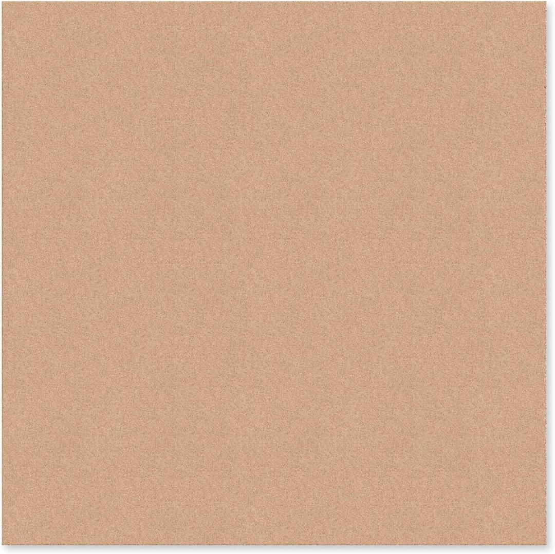 U Brands Cork Canvas Bulletin Board, 14" x 14" Inches, Frameless (463U00-04)
