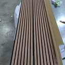 RITOLLO Wood Slat Panels for Wall 2-Piece 94.5"11" Acoustic Panels for Interior Wall Decor 3D Fluted Sound Absorbing Panel - Natural Walnut