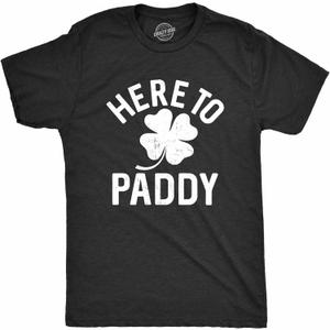 Funny St Paddy's Day T Shirts for Men Hilarious Saint Patricks Day Shirts for Guys (Black, M)