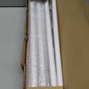 White Long Curtain Rod for Windows 66 to 120 Inch, Splicing 5/8" Heavy Duty Curtain Rod for Outdoor Patio, Sliding Glass Door, Adjustable Drapery Rod Set with Brackets, Matte White