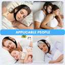 Snoring Chin Strap Comfortable Universal Snoring Devices Adjustable Effective Stop Snoring Sleep Snore Reducing Aid for Women and Men (Black)