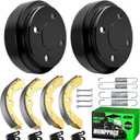 Club Car Brake Repair Kits for DS 1995-UP&Precedent 2004-UP, Golf Cart Brake Drum Kit, Club Car Brake Drum/Hubs&Brake Shoes/Pads&Brake Spring Kit, OEM# 101823201 101816301 101791101