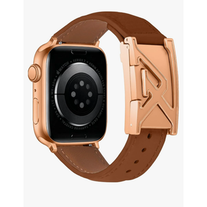 Leather Magnetic Band Compatible with Apple Watch Bands 38mm 40mm 41mm 42mm 44mm 45mm 46mm 49mm, Top Grain Genuine Leather iWatch band, Designer Dressy Luxury Strap for Women Men