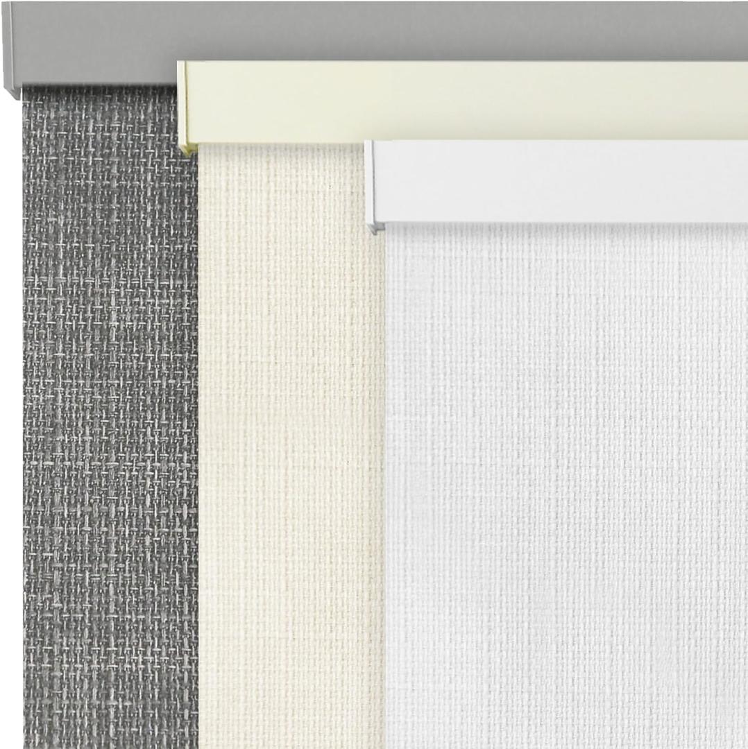 AOSKY Linen Roller Blinds Shades for Indoor Windows Pull Down Cordless Blackout Black Out Window Shade 21 Inch Blinds for Home White