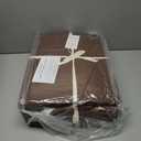 EVERGRACEHOME 100% Cotton Box Stitch Quilt Bedding Set Queen Size 3 Pieces, Garment-Washed Lightweight Soft Cozy Coverlet, Quilted Bedspread Sets with 2 Shams for All Season, Sienna Brown | Box Stitch Design, 100% Cotton, Soft, Oversized, Pre Washed, Oeko-Tex Certified