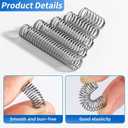 380PCS Stainless Steel Compression Springs Assortment Kit - Small & Tiny Springs with 23 Different Sizes, Metal Compression Springs for Pen Repair, Home DIY, Workshop & Industrial Use