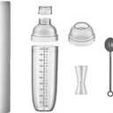 Cocktail Shaker Iced Tea Blender Set with Scale, Transparent Bar Set Home Wine Blender Bar Mixing Tool (1000CC)