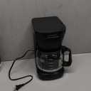 Proctor Silex FrontFill Drip Coffee Maker, 12 Cup Glass Carafe, Black and Silver (43680PS) (Compact)