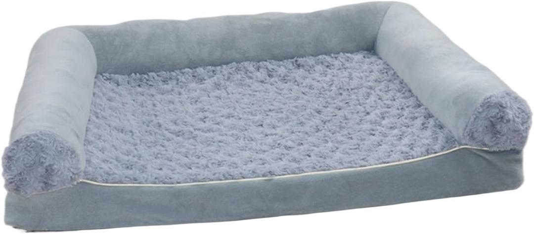 Luxury Dog Cat Bed Mat, Pet Nest Blanket All Season Universal Machine Washable Bed, 2 Colours and 2 Sizes(Light Gray,L (75 * 50 * 14))