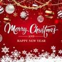 LYCGS 10x8ft Red Christmas Backdrop Merry Christmas Party Backdrop for Photography New Year Xmas Eve Party Decoration Banner X-195