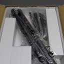 Yoobure Coat Rack Freestanding with Natural Marble Base - Coat Tree with 8 Hooks Heavy Duty Coat Hanger Stand, Metal Coat Rack Stand for Jacket, Hat, Clothes & Bag, Hall Tree Hat Rack for Entryway (Black)