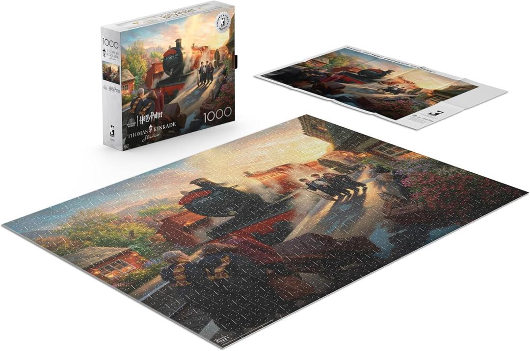 Buffalo Games - Silver Select - Thomas Kinkade - Hogwart's Express - 1000 Piece Jigsaw Puzzle for Adults -Challenging Puzzle Perfect for Game Nights - Finished Size is 26.75 x 19.75
