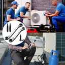 4 x 2pcs Large & Small CT122 Hvac Service Wrench, AC Refrigeration Wrench with 2 CT-122E Screw Conversion Adapter Square Ratchet Wrench for Daily Home Repairing Tool