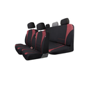 DICKIES 3-Piece Hawker Truck Seat Covers, Durable Seat Covers for Trucks — Black/Red