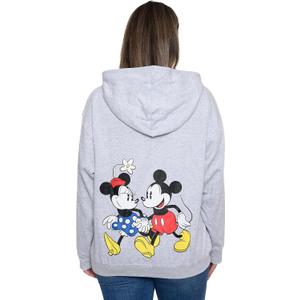 Disney Hoodie Womens Mickey & Minnie Mouse Print Zip Up (X-Large, Light Grey) Disney Hoodie Womens Mickey & Minnie Mouse Print Zip Up (X-Large, Light Grey)