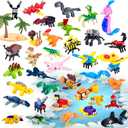 36 Packs Small Animal Mini Building Blocks Set Party Favors for Kids 4-8, Goodie Bags Stuffers for Kid, Prize Box Toys for Kids Classroom