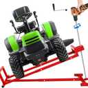 Lawn Mower Lift,Lawn Mower Jack Lift for Riding Mowers,Easy to Install, Safe and Stable.Ridding Mower Lift with telescoping Feature Holds up to 1400 lbs, Rust-Resistant Finish. (Classic Red)