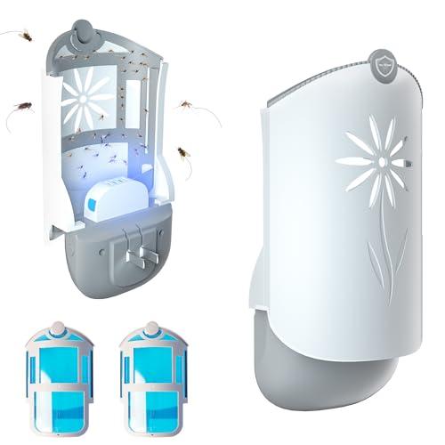 Pestcon Flying Insect Trap Indoors, Gnat Killer Indoor Captures Fruit Flies, Mosquito and Gnats, Gnat Traps for House Indoor (1 Plug-in Base