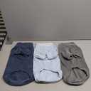 Dog Sweater, 3 Pack Dog Sweaters for Small Dogs Girl Boy, Ultra Soft Warm Puppy Clothes Dog Coat for Winter (Gray+Azure+Navy, X-Large)