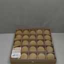 Sea Team 25-Pack Flocked Velvet Christmas Tree Ball Ornaments Set, Hanging Velour Baubles, Shatterproof Plastic Decorations for Xmas Tree, Wreath, Garland, 60mm/2.36 Inches, Beige