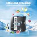 Electactic 1.1 Cu.ft Small Freezer, Mini Upright Freezer with 7 Adjustable Thermostat, Removable Shelves, Reversible Single Door, for Bedroom/Home/Dorms/Apartment (Black)