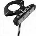 Mile High Life Mens Right Handed Golf Putter | Innovative Design w/Premium Grip & Enhanced Aim Line for Alignment | Optimized Value Putter Alternative to Major Brands, Shaft Length: 35 inches, Loft: 3 degrees, Anti-Slip Rubber Grip