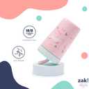 Zak Designs Kelso Toddler Cups For Travel or At Home, 12oz Vacuum Insulated Stainless Steel Sippy Cup With Leak-Proof Design is Perfect For Kids (Safari)