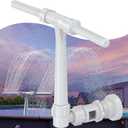 [Patent Pending] POOLHACKER 2025 Upgrade Pool Fountain - Dual Spray Water Fountains for Above Ground/Inground Pools, 2-in-1 Adjustable Waterfall Pool Sprinkler Fountain (for in-tex & for Best-Way)