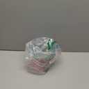 Zcaukya Easter Buckets, 3 Packs Clear Plastic Kids Easter Baskets with Handles, Empty Plastic Easter Pails for Easter Egg Hunt Party Favors, Green, Blue, Pink