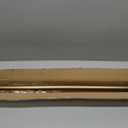 Heavy Duty Curtain Rods, 1 1/8 Inch Diameter Single Curtain Rod 36-72Inch(3-6ft) Extendable Length with End Caps Adjustable Modern Brackets-Warm Gold