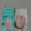 Logitech M170 Wireless Mouse for PC, Mac, Laptop, 2.4 GHz with USB Mini Receiver, Optical Tracking, 12-Months Battery Life, Ambidextrous - Rose