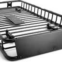 MAXXHAUL 50506 64" x 39" x 6" Heavy-Duty Universal Steel Roof Rack , Black